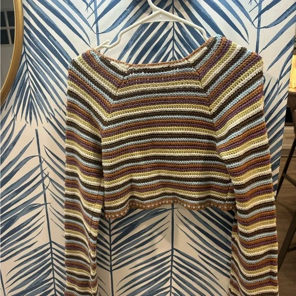 Emory Park Multicolor Striped Knit Top - Picture 3 of 4